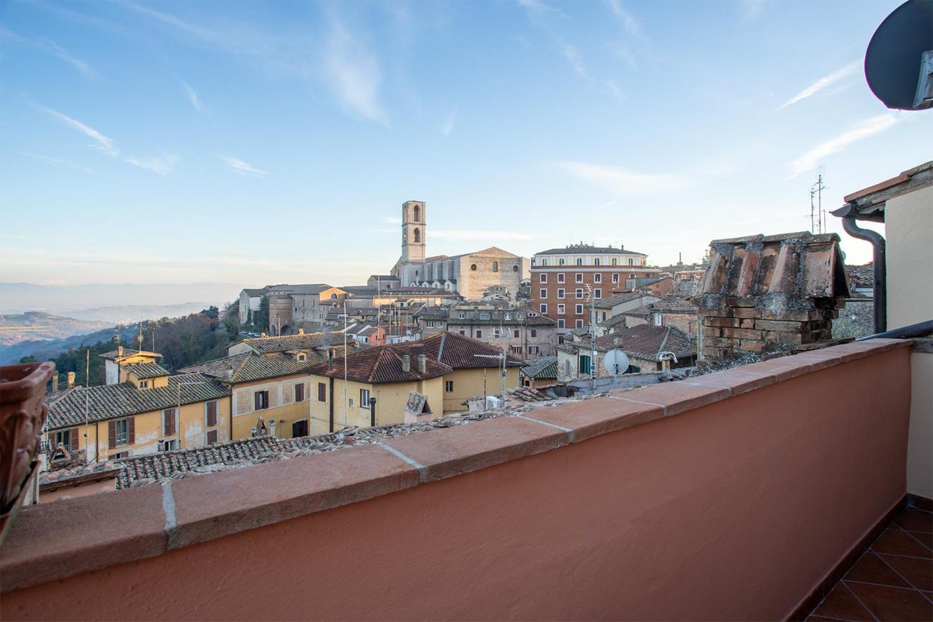 Panoramic Apt - A Due Passi Dal Centro - Italywego 佩鲁贾 外观 照片